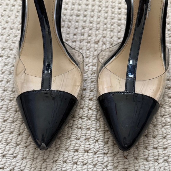 Jessica Simpson Black Patent MaryJane Stiletto Heels sz 8 - Picture 2 of 7